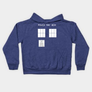 Public Call Police Box Kids Hoodie